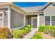 Home's entrance with a well-manicured garden leading to the front door at 953 Kirby Dr, Fort Mill, SC 29715