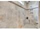 The tiled walk-in shower features a window and tiled accents at 953 Kirby Dr, Fort Mill, SC 29715