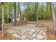 Wood swing and stone patio in this private backyard, perfect for entertaining at 101 Grier St, York, SC 29745