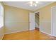 Hardwood floors and fresh paint give this bedroom a bright and airy feel at 101 Grier St, York, SC 29745