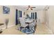 Elegant dining room with tile floors, a modern table setting, and stylish decor for a welcoming atmosphere at 1131 Laurel St, Salisbury, NC 28144
