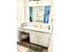 Bathroom vanity with good counter space, bright lighting, and ample storage at 11824 Larkridge Ct, Charlotte, NC 28226