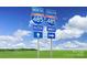 Interstate 485 road sign showing North, South, Outer, and Inner directions with a clear blue sky in the background at 1358 Holden Sw Ave, Concord, NC 28025