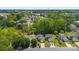 Expansive aerial view of a residential neighborhood with mature trees and well-maintained homes and landscapes at 1682 Sandpiper Dr, Rock Hill, SC 29732
