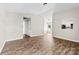 Bright living room featuring new wood floors and fresh paint, perfect for a modern and inviting atmosphere at 1682 Sandpiper Dr, Rock Hill, SC 29732