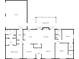 Detailed floor plan featuring a screened porch, two living rooms, and a primary bedroom with an attached bath at 2035 Mauney Rd, Bessemer City, NC 28016