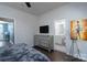 View of the bedroom leading to the bathroom at 2932 Pirates Pl, Charlotte, NC 28216