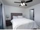 Bedroom with a plush bed, dresser, and a glimpse into a walk-in closet at 2932 Pirates Pl, Charlotte, NC 28216