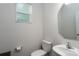 Neat half bath featuring a modern toilet and sink at 2932 Pirates Pl, Charlotte, NC 28216