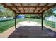 Inviting backyard with fire pit, patio, and charming blue shed, perfect for outdoor entertaining at 3530 Farm Lake Sw Dr, Concord, NC 28027