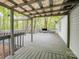 Spacious, shaded back porch that is perfect for entertaining at 4757 Mountain View Ln, Maiden, NC 28650