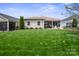 Picturesque backyard featuring a well-maintained lawn perfect for outdoor activities and entertaining at 4831 Looking Glass Trl, Denver, NC 28037