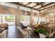 Inviting lounge area with ample seating and stylish decor leading to the outdoor area at 4831 Looking Glass Trl, Denver, NC 28037