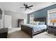 Comfortable primary bedroom with large bed, dresser, and natural light from the window at 4831 Looking Glass Trl, Denver, NC 28037