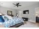 Comfortable main bedroom featuring neutral walls and a ceiling fan at 4831 Looking Glass Trl, Denver, NC 28037