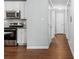Modern kitchen featuring stainless steel appliances and granite countertops at 5211 Driftwood Dr, Davidson, NC 28036