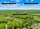 Aerial view highlighting the property's location, access to nearby towns, and scenic surroundings at 108 Castleview Ln, Mooresville, NC 28115
