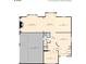 First floor plan layout of home with kitchen, living room, bathroom and garage at 12942 Blakemore Ave, Huntersville, NC 28078