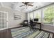 Comfortable home office featuring a large window and stylish decor at 12942 Blakemore Ave, Huntersville, NC 28078