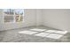 Well-lit bedroom with plush gray carpet and a large window at 13748 Roderick Dr # 174, Huntersville, NC 28078