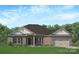 Charming brick home with a well-maintained lawn and attached two-car garage at 1469 Mocksville Hwy # 21, Statesville, NC 28625