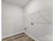 Laundry room with hardwood floors and hookups at 1469 Mocksville Hwy # 21, Statesville, NC 28625