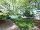 Lush backyard with manicured lawn, privacy fence, and mature trees creating a serene outdoor space at 15323 Barnsbury Dr, Huntersville, NC 28078