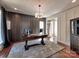 Home office with recessed lighting, ample workspace, and stylish decor at 15323 Barnsbury Dr, Huntersville, NC 28078