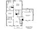 Second floor plan with bedrooms, bonus room and a loft at 15747 Reynolds Dr, Indian Land, SC 29707