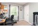 This secondary office features great natural light at 1730 Deer St, Charlotte, NC 28214