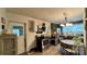 The kitchen has stainless steel appliances, light wood floors and gray countertops at 2118 Polkville Rd, Shelby, NC 28150