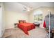 Bright bedroom with a ceiling fan and window, offering natural light at 215 Raleigh Nw St, Concord, NC 28027
