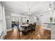 Spacious dining room features an open floor plan and hardwood floors at 2222 Moose Rd, Kannapolis, NC 28083