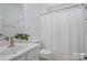 Bathroom features a vanity, white toilet, and shower at 2856 Huckleberry Hill Dr, Fort Mill, SC 29715