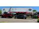 Exterior view of the Hobo's restaurant with outdoor seating and parked cars at 2856 Huckleberry Hill Dr, Fort Mill, SC 29715