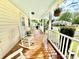 Cozy front porch with rocking chairs, perfect for relaxing and enjoying the neighborhood views at 45 Oak St, Great Falls, SC 29055