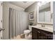 Bright bathroom with a shower and neutral tones creates a functional and stylish space at 4711 Pearmain Dr, Waxhaw, NC 28173