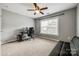 Bedroom with neutral tones, carpet, and a ceiling fan at 4711 Pearmain Dr, Waxhaw, NC 28173