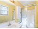 This bathroom has a sink, toilet, medicine cabinet and standing shower at 5944 Freedom Dr, Charlotte, NC 28214