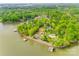 Waterfront community with private docks, mature landscaping, and lake access on Lake Norman at 6788 Bucleigh Rd, Clover, SC 29710