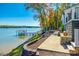 Lakeside home featuring a private dock and a scenic walkway along the waterfront at 6788 Bucleigh Rd, Clover, SC 29710