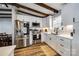 Beautiful kitchen with stainless steel appliances, white cabinets, and a convenient undermount sink at 6788 Bucleigh Rd, Clover, SC 29710