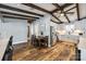 Spacious kitchen and dining area featuring stainless steel appliances and stylish finishes at 6788 Bucleigh Rd, Clover, SC 29710