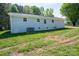 Gray brick home exterior with AC unit, green lawn and blue sky at 692 S Pink St, Cherryville, NC 28021