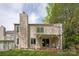 Home exterior view shows a private back deck, chimney, and outdoor space at 8412 Cricket Lake Dr, Charlotte, NC 28277