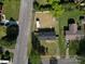 Aerial view of property showing the fenced backyard, neighboring houses, and surrounding streets at 1005 Clarkson St, Rock Hill, SC 29730
