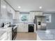 Stylish kitchen with white cabinets, stainless steel appliances, and marble countertops at 1005 Clarkson St, Rock Hill, SC 29730