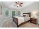 The spacious bedroom features natural light and neutral walls at 10328 Lemington Dr, Mint Hill, NC 28227