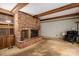 Inviting living room showcases a brick fireplace, wooden beams, and built-in bookshelves at 1058 General Hoke Dr, Lincolnton, NC 28092