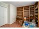 Spacious office featuring built-in bookshelves and ample storage at 1058 General Hoke Dr, Lincolnton, NC 28092